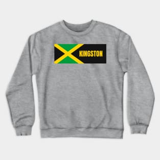 Kingston City in Jamaican Flag Crewneck Sweatshirt